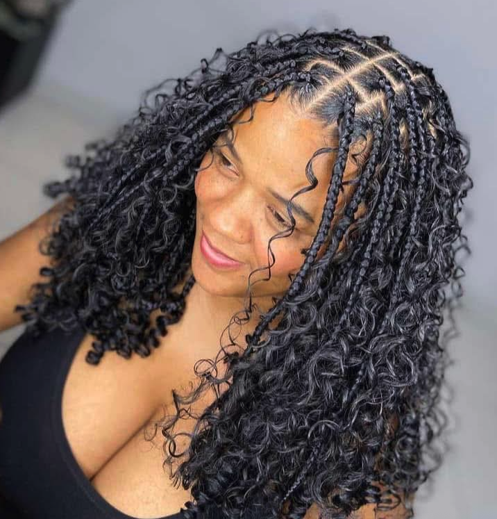African Hairstyle Jessi hair braiding work