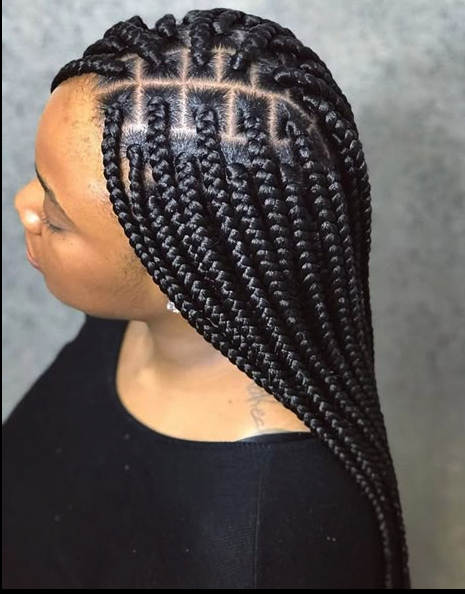 African Hairstyle Jessi hair braiding work