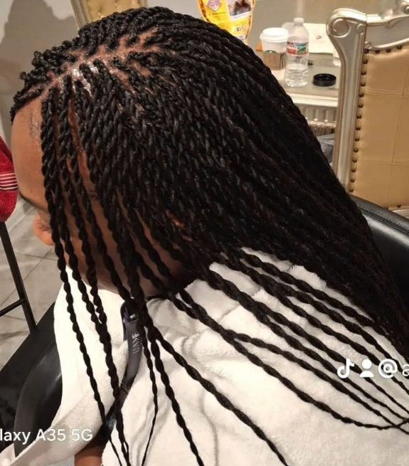 African Hairstyle Jessi hair braiding work