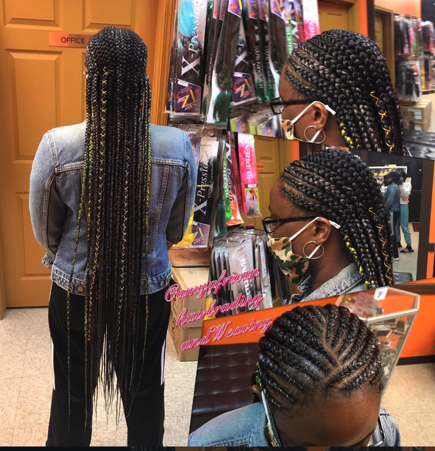 Oumy African Hair Braiding hair braiding work